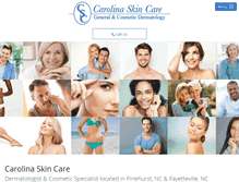 Tablet Screenshot of carolinaskincare.com